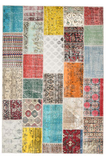 Rainbow Patchwork Vintage Rug - Thumbnail