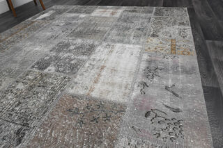 Handmade Grey Area Rug - Thumbnail