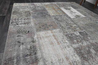 Handmade Grey Area Rug - Thumbnail