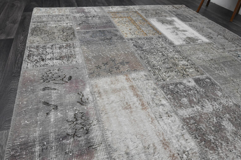 Handmade Grey Area Rug