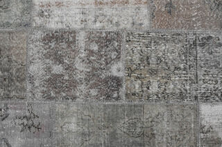 Handmade Grey Area Rug - Thumbnail