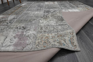 Handmade Grey Area Rug - Thumbnail