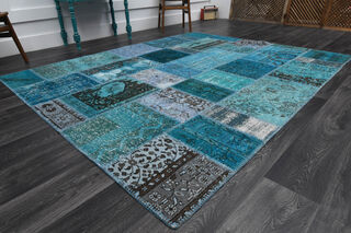  Vintage Blue Area Rug - Thumbnail