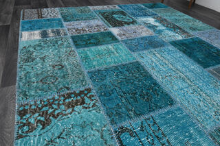  Vintage Blue Area Rug - Thumbnail