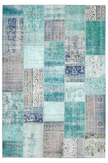 Vintage Turquoise Area Rug - Thumbnail