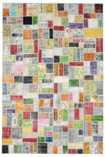 Handmade Vintage Multi-Patchwork Area Rug - Thumbnail