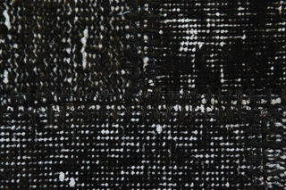 Handmade Vintage Black Patchwork Area Rug - Thumbnail