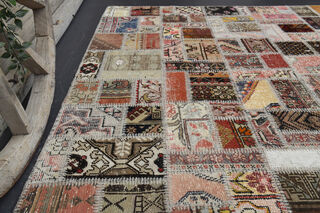  Vintage Brown Shades Area Rug - Thumbnail