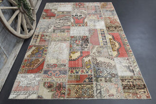 Distressed Vintage Area Rug - Thumbnail