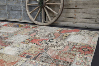 Distressed Vintage Area Rug - Thumbnail