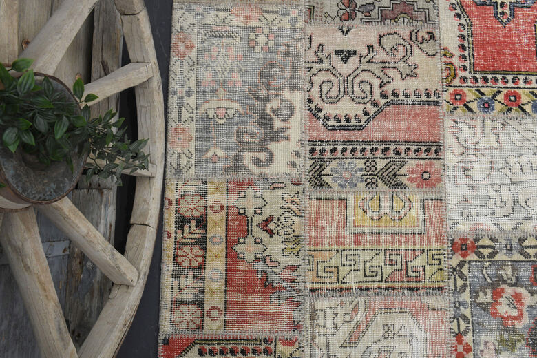 Distressed Vintage Area Rug