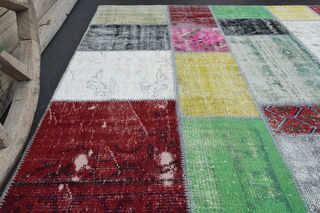 Patchwork Vintage Turkish Rug - Thumbnail