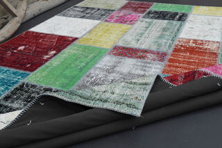 Patchwork Vintage Turkish Rug - Thumbnail