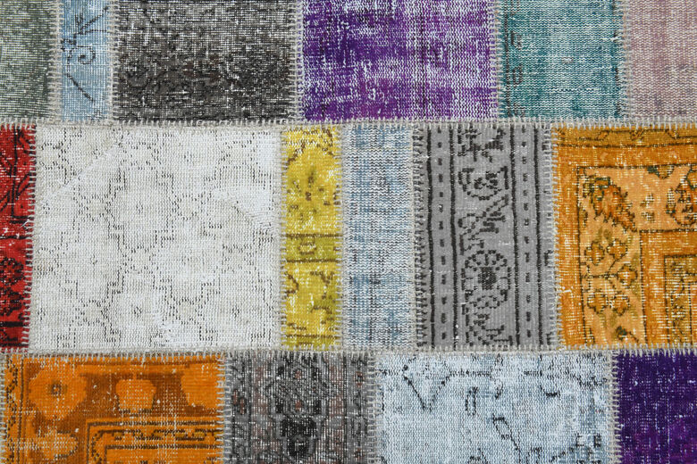 Handmade Vintage Light Colors Area Rug