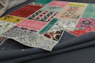 Handmade Patchwork Area Rug - Thumbnail