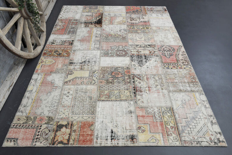 Handmade Vintage Large Area Rug