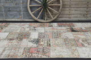 Handmade Vintage Large Area Rug - Thumbnail