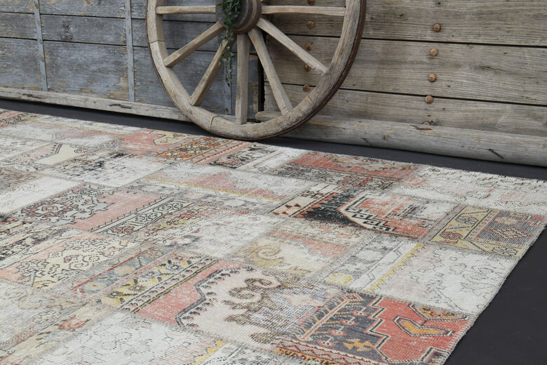 Handmade Vintage Large Area Rug