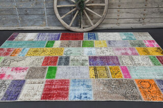 Handmade Vintage Solid Area Rug - Thumbnail