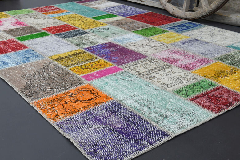 Handmade Vintage Solid Area Rug