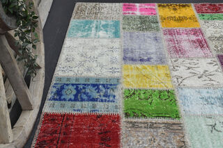 Handmade Vintage Solid Area Rug - Thumbnail