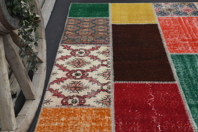 Handmade Vintage Patchwork Rug