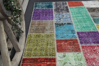 Handmade Vintage Large Area Rug - Thumbnail