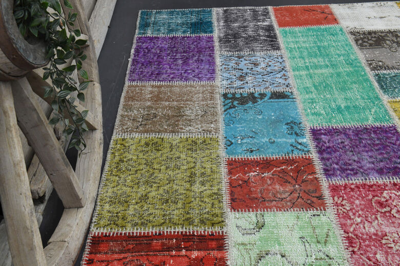 Handmade Vintage Large Area Rug