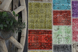 Handmade Vintage Large Area Rug - Thumbnail