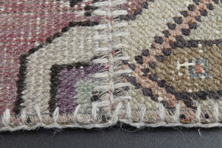 Handmade Vintage Turkish Patchwork Rug