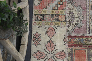 Handmade Vintage Turkish Patchwork Rug - Thumbnail