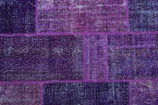 Handmade Vintage Area Patchwork Rug - Thumbnail