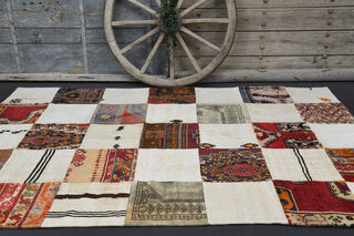 Handmade Vintage Boho Rug - Thumbnail