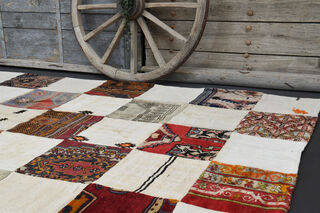 Handmade Vintage Boho Rug - Thumbnail