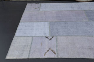 Ice Color- Patchwork Vintage Area Rug - Thumbnail