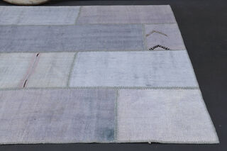 Ice Color- Patchwork Vintage Area Rug - Thumbnail