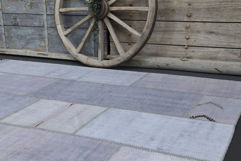 Ice Color- Patchwork Vintage Area Rug