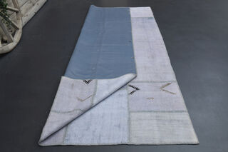 Ice Color- Patchwork Vintage Area Rug - Thumbnail