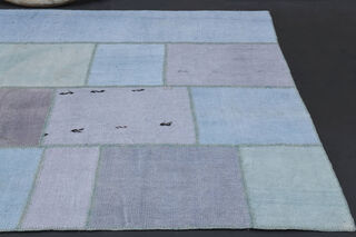 Ice Color - Patchwork Vintage Area Rug - Thumbnail