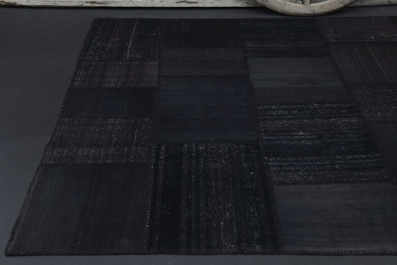 Patchwork Overdyed Kilim Area Rug