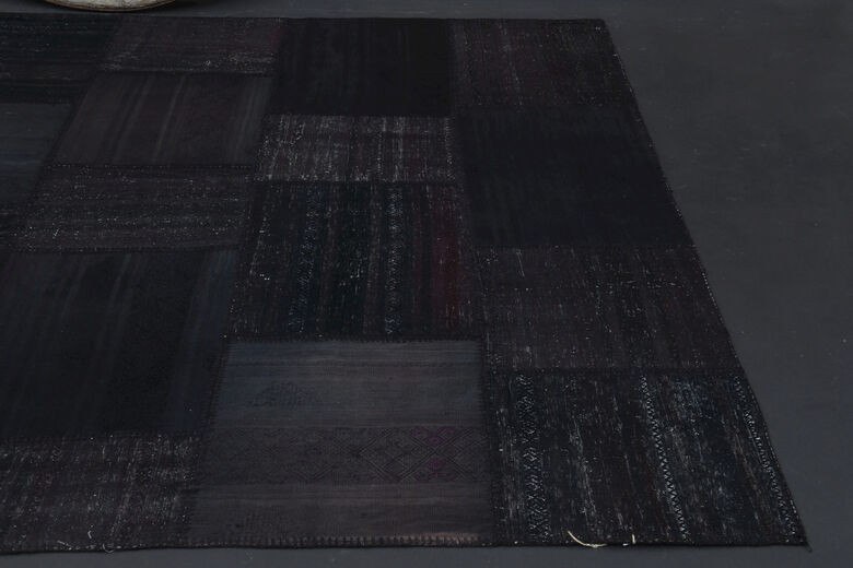 Patchwork Overdyed Kilim Area Rug