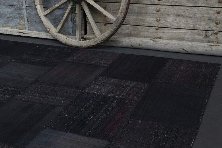 Patchwork Overdyed Kilim Area Rug