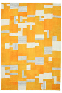 Tetris - Yellow Vintage Area Rug - Thumbnail