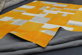 Tetris - Yellow Vintage Area Rug - Thumbnail