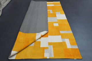 Tetris - Yellow Vintage Area Rug - Thumbnail