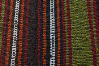 Striped Wide Rug Runner from 1970's - Thumbnail