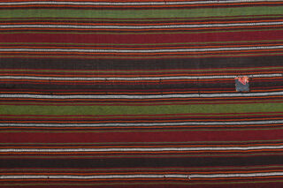 Striped Wide Rug Runner from 1970's - Thumbnail