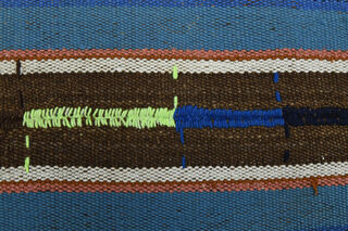 Striped Kilim Vintage Area Rug - Thumbnail