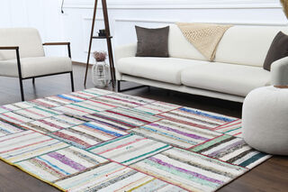 Handmade Vintage Area Rug - Thumbnail