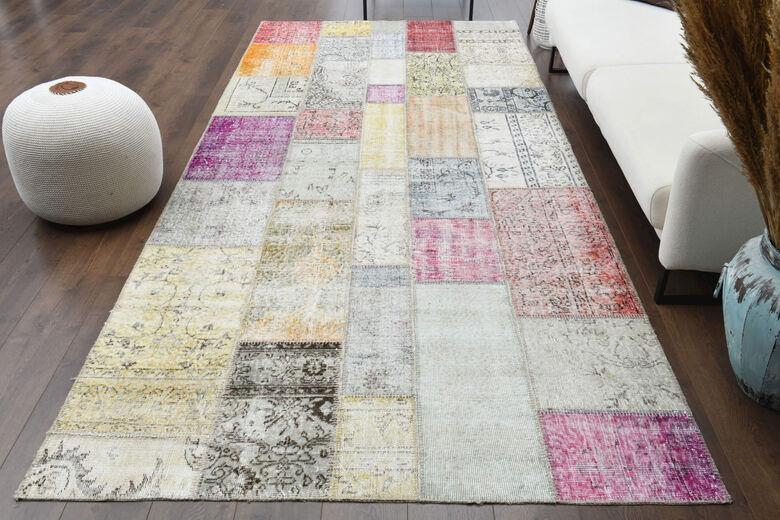 Patchwork Custom Wide Runner Rug